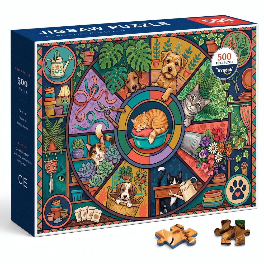 Pet Garden 500 piece jigsaw puzzle