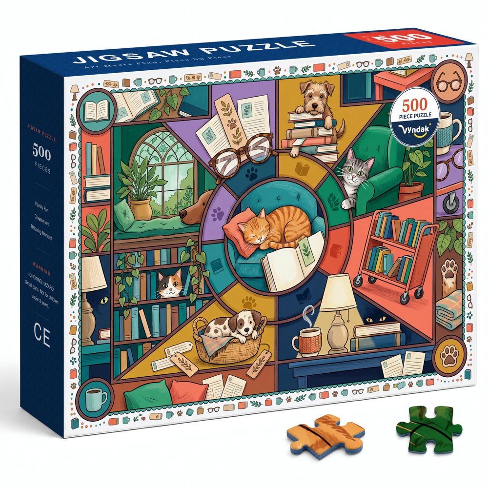 Pet Library 500 piece jigsaw puzzle