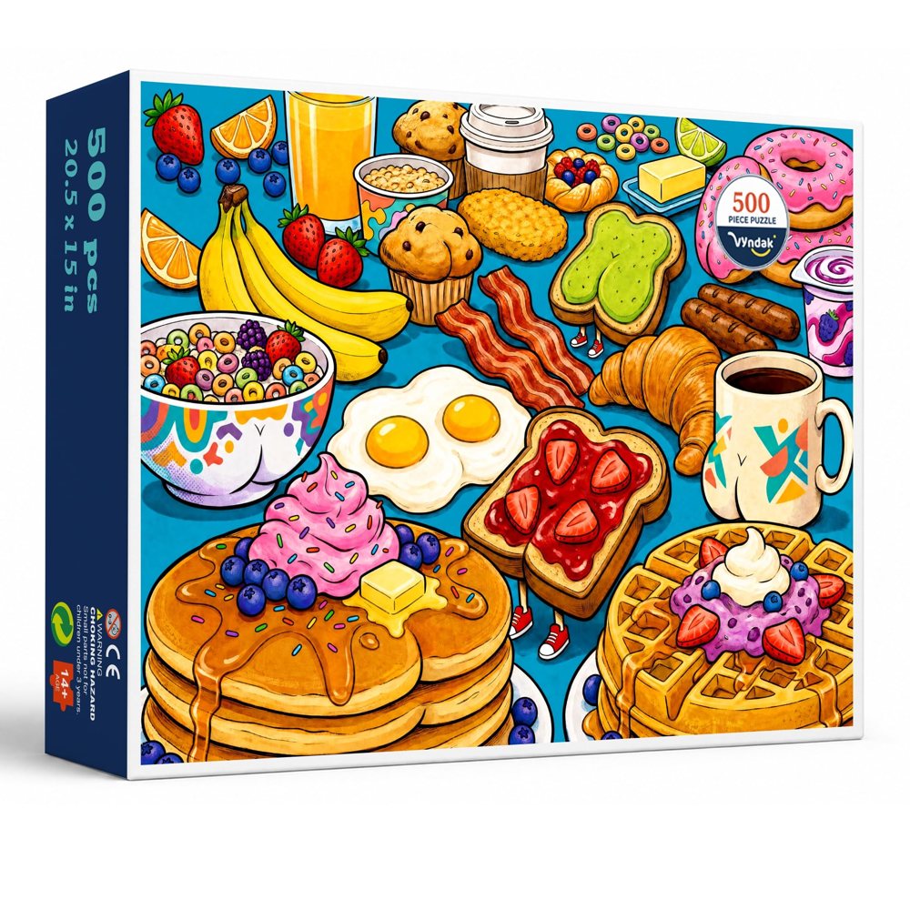 Breakfast Feast 500 piece jigsaw puzzle