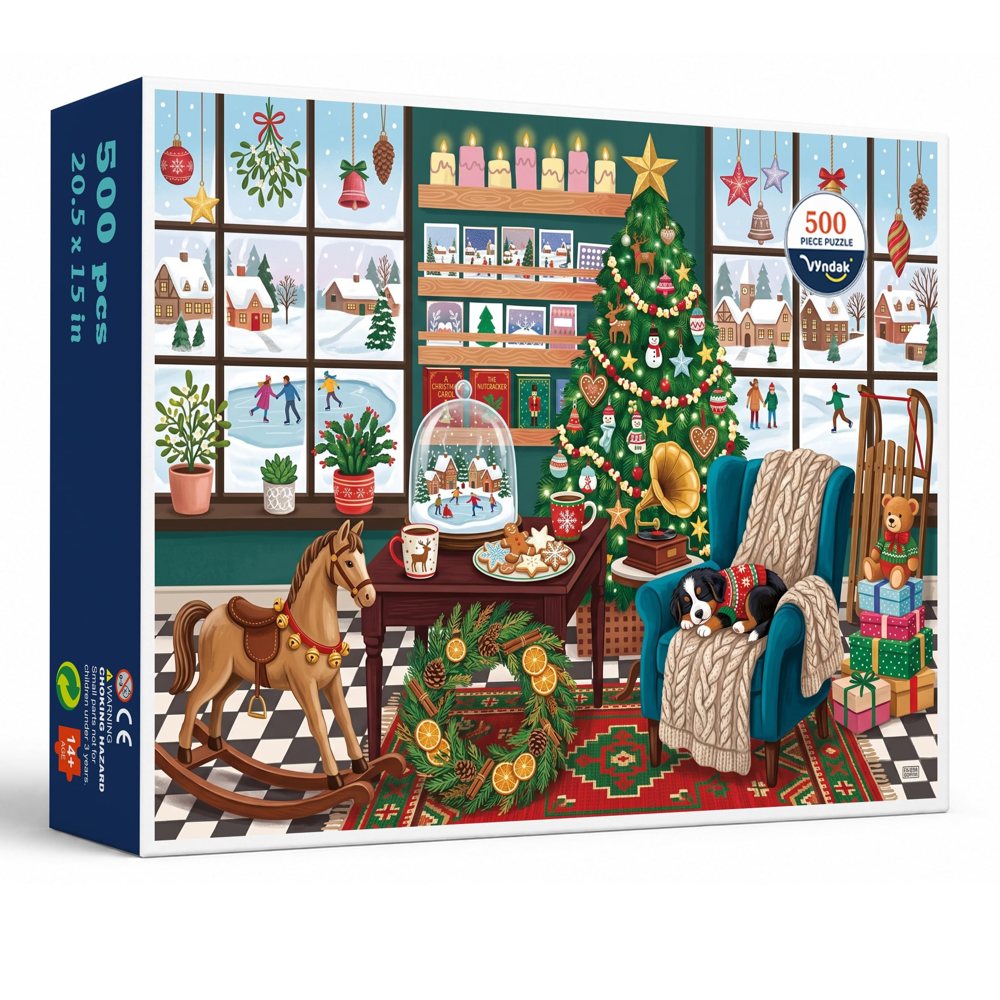 Holiday Library 500 piece jigsaw puzzle